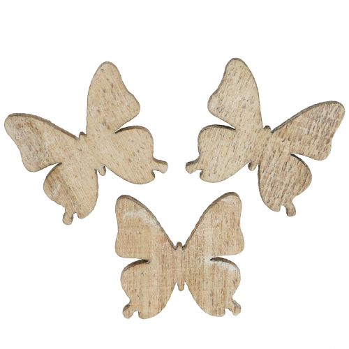Floristik24 Décoration à disperser papillon bois naturel 2cm 144 pcs