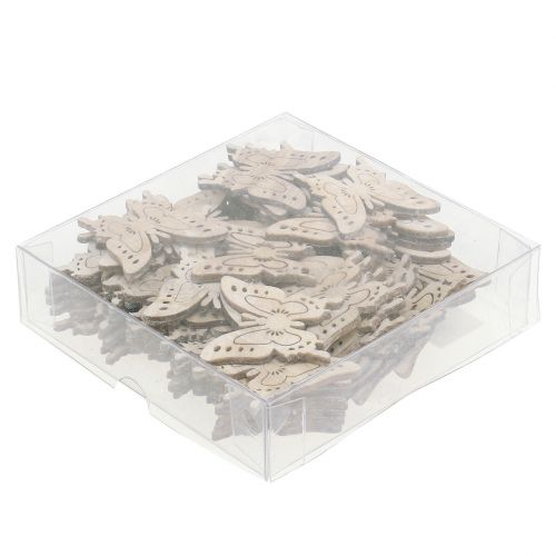 Floristik24 Décoration à disperser papillon nature 4cm x 4cm 72 pcs