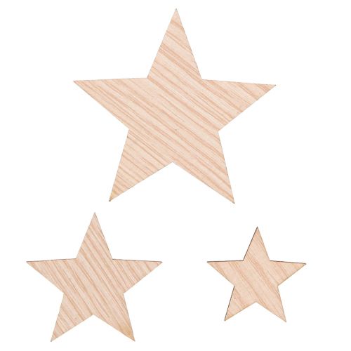 Floristik24 Décoration à disperser étoiles de Noël marron naturel Ø3–5,5 cm 48 pcs