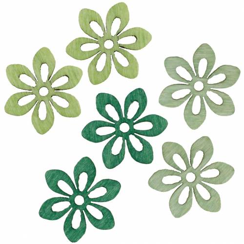 Floristik24 Saupoudrer de fleur de décoration vert, vert clair, fleurs de bois de menthe à saupoudrer 144p