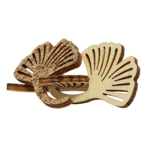 Décoration à disperser déco gingko doré feuille de gingko pailletée 3×4cm 72p