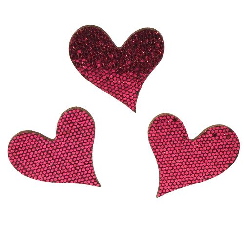 Floristik24 Décoration à disperser coeur violet 3-5cm 48 pcs