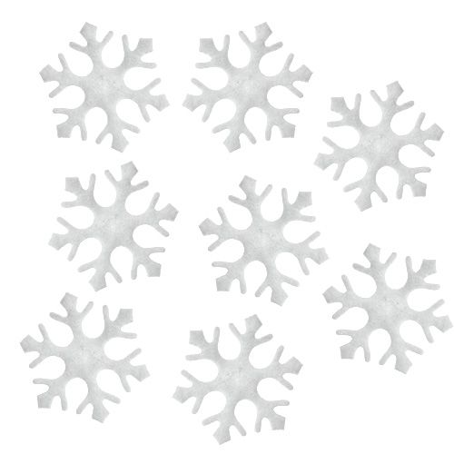 Floristik24 Décoration à disperser flocons de neige blanc 3,5 cm 120 pcs