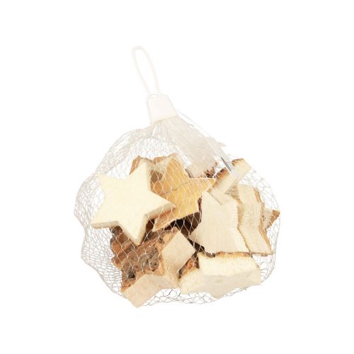 Floristik24 Décoration à disperser étoiles de Noël étoiles en bois avec écorce Ø5cm 12 pcs