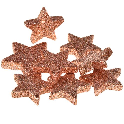 Article Décoration à disperser étoiles de Noël étoiles dispersées rose Ø4/5cm 40pcs