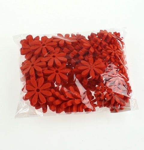 Floristik24 Fleurs en feutre sertie dans l'orange 96pcs