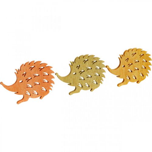 Article Décoration de table automne décoration dispersée hérisson bois L4cm H3cm 72 pcs
