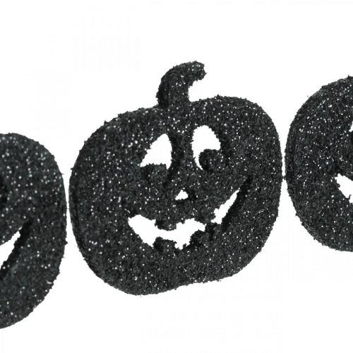 Article Décoration à parsemer Décoration citrouille d&#39;Halloween 4cm noir, paillettes 72pcs