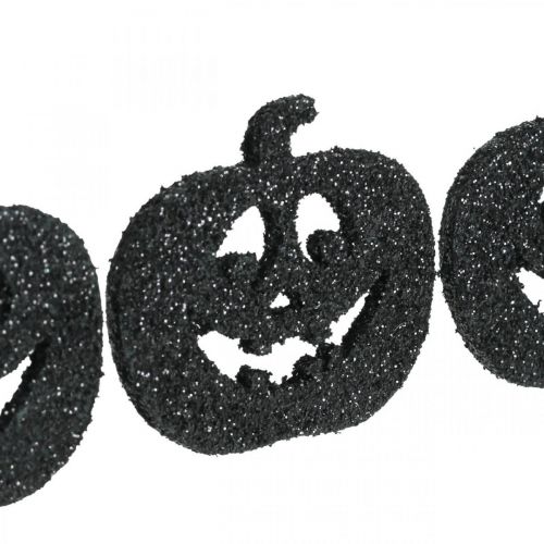 Article Décoration à disperser Décoration citrouille d&#39;Halloween 4 cm noir, paillettes 72 pcs