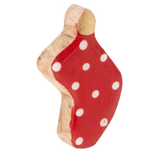 Chaussettes à pois, décoration de table de Noël, 6 cm, lot de 8
