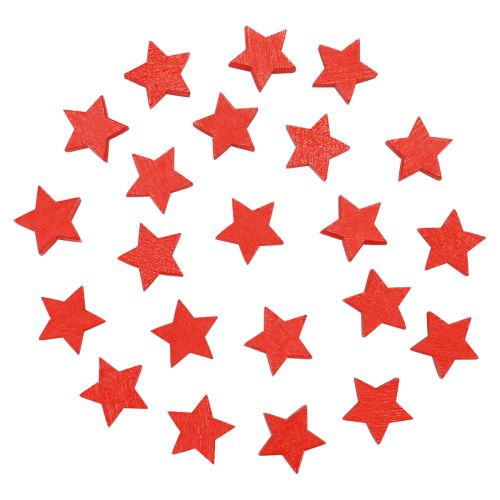 Floristik24 Décoration à disperser étoiles de Noël étoiles en bois rouges Ø1,5cm 300 pcs