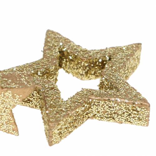 Floristik24 Décoration à disperser étoiles paillettes dorées 48 pcs