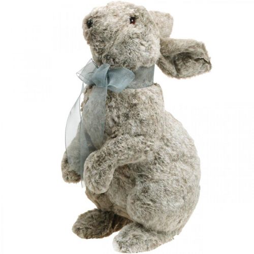 Floristik24 Peluche lapin de Pâques, décoration de vitrine, lapin à poser, décoration printanière H40cm