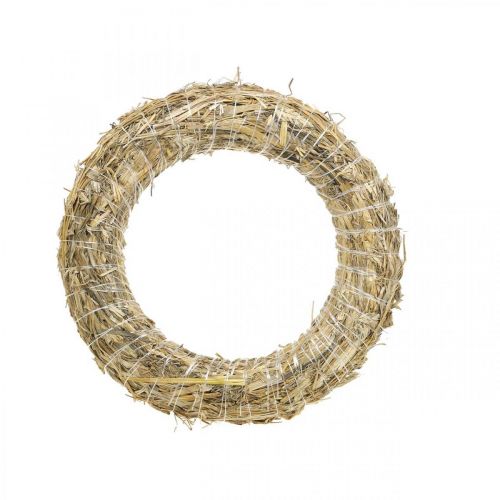 Floristik24 Couronne de paille 30/6cm 10pcs