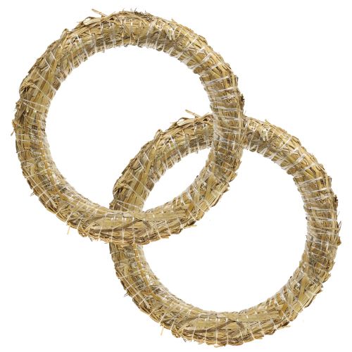 Article Couronne de paille Couronne romaine de paille vierge 30/6cm 2pcs