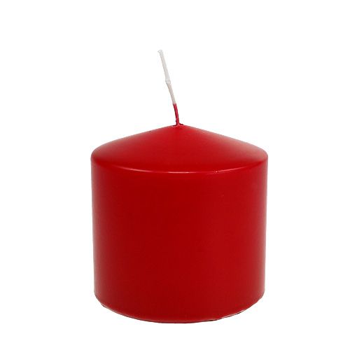 Floristik24 Bougie pilier 100/100 rouge 4pcs