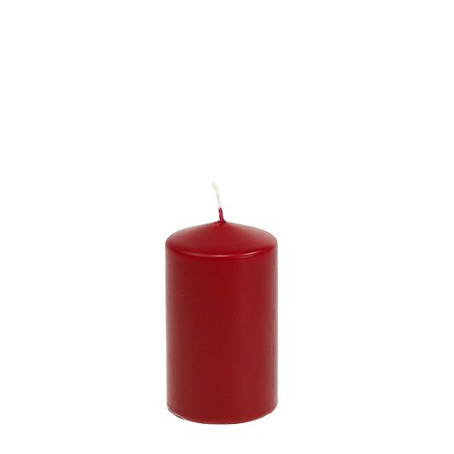 Floristik24 Bougie pilier 100/60 vieux rouge 16 pcs