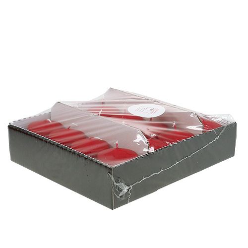Article Bougie pilier 100/60 rouge 16 pcs