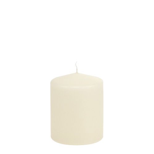 Floristik24 Bougie pilier 100/80 crème 6 pcs