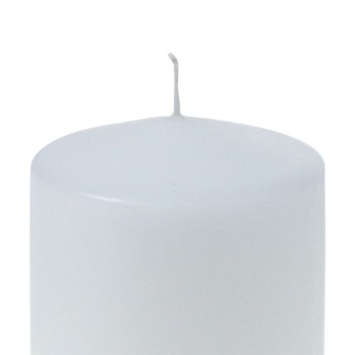 Article Bougie pilier 100/80 blanc 6 pcs