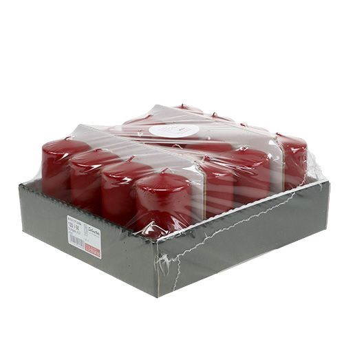 Article Bougie pilier 120/60 vieux rouge 16 pcs