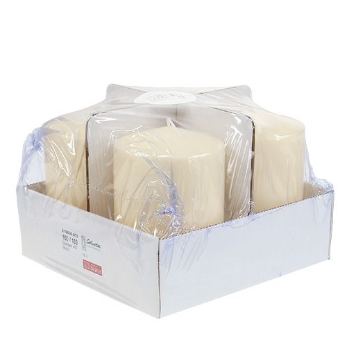 Article Bougie pilier 150/100 crème 4 pcs