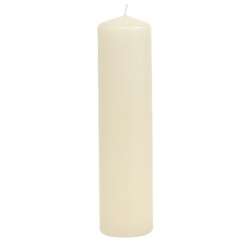 Bougies piliers crème Bougies de l&#39;Avent bougies 200/50mm 24 pcs