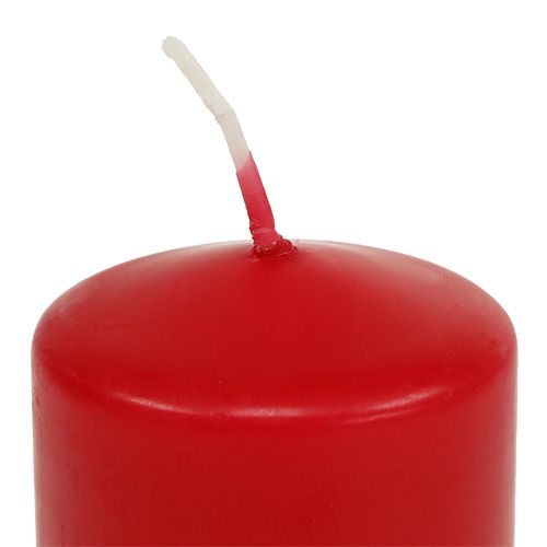 Article Bougies piliers bougies de l&#39;Avent rouges petites bougies 60/40mm 24pcs