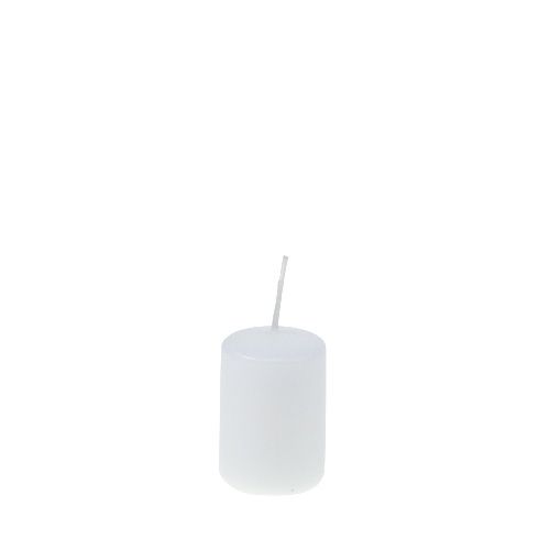 Article Bougies piliers bougies de l&#39;Avent blanches petites bougies 60/40mm 24pcs