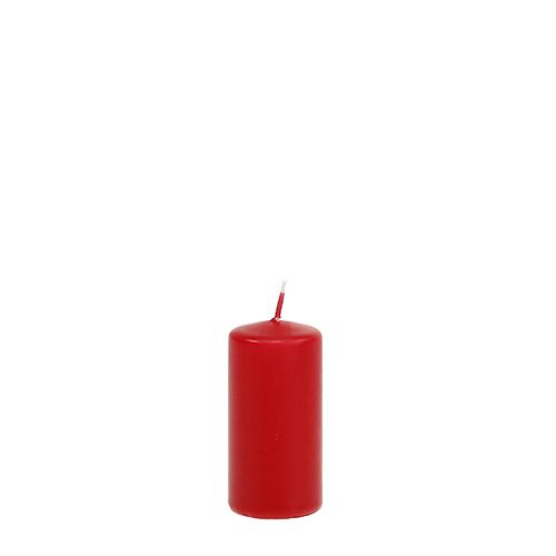Bougie pilier 80/40 rouge 24 pcs