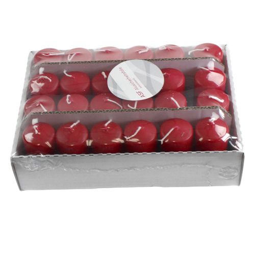 Article Bougie pilier 120/40 rouge 24pcs