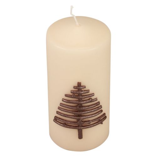 Article Bougie de Noël bougie de Noël beige 150/70mm 1 pièce