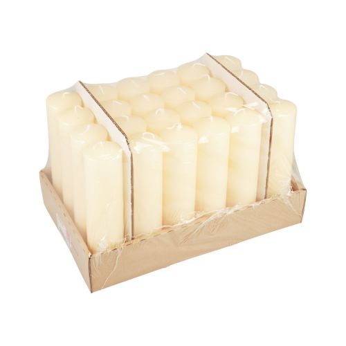 Floristik24 Bougies piliers crème Bougies de l&#39;Avent bougies 200/50mm 24 pcs