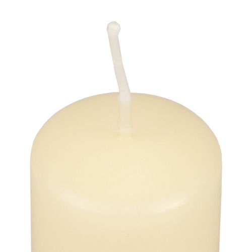 Article Bougies piliers Bougies de l'Avent Bougies crème 60/40 mm 24 pièces