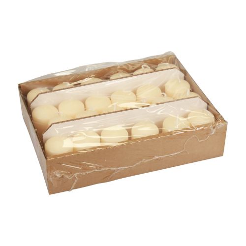 Article Bougies piliers Bougies de l'Avent Bougies crème 60/40 mm 24 pièces