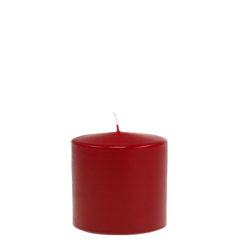 Floristik24 Bougies piliers 80/80 vieux rouge 6 pièces