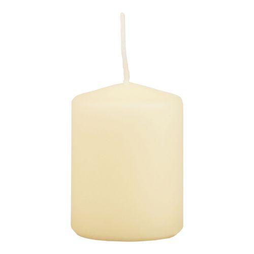 Bougies pilier crème Bougies de l&#39;Avent petites 70/50mm 24 pcs