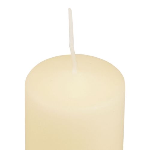Article Bougies pilier crème Bougies de l'Avent petites 70/50mm 24 pcs