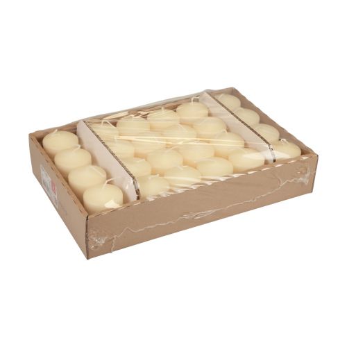 Article Bougies pilier crème Bougies de l'Avent petites 70/50mm 24 pcs