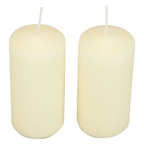 Article Bougies piliers H100 Ø50cm Bougies crème 12pcs