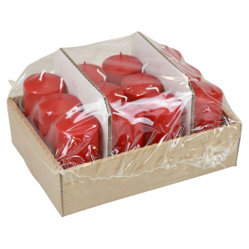 Floristik24 Bougies piliers H100 Ø50cm bougies rouges 12pcs