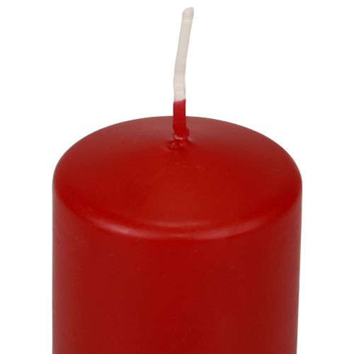 Article Bougies piliers rouges Bougies de l'Avent vieux rouge 100/50mm 24 pcs