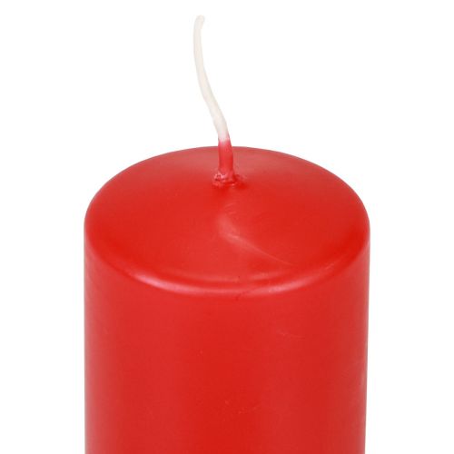 Article Bougies piliers rouges Bougies de l'Avent bougies rouges 120/50mm 24 pcs