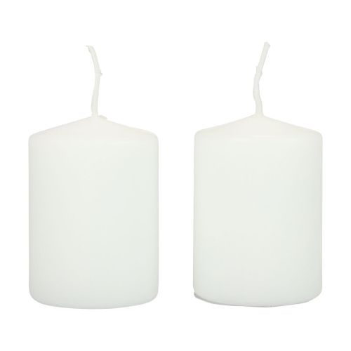 Floristik24 Bougies piliers bougies blanches H70mm Ø50mm 12 pcs