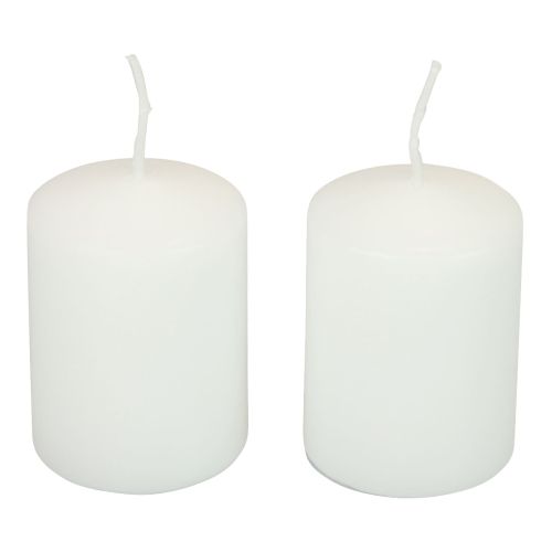 Floristik24 Bougies piliers bougies blanches H70mm Ø50mm 12 pcs