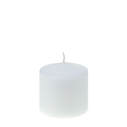 Article Bougie pilier 80/80 blanche 6 pcs