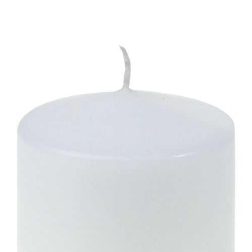Article Bougie pilier 80/80 blanche 6 pcs