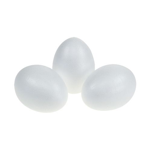 Floristik24 Oeufs en polystyrène 10cm 10pcs