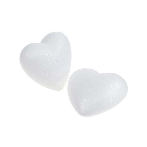 Coeur en polystyrène 5cm arqué petit 10pcs