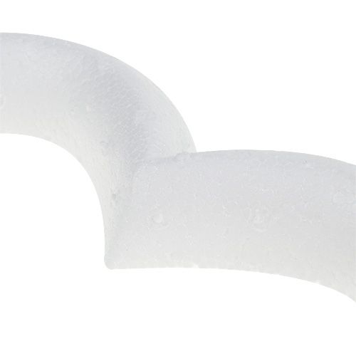 Article Coeur en polystyrène ouvert 18cm 2pcs